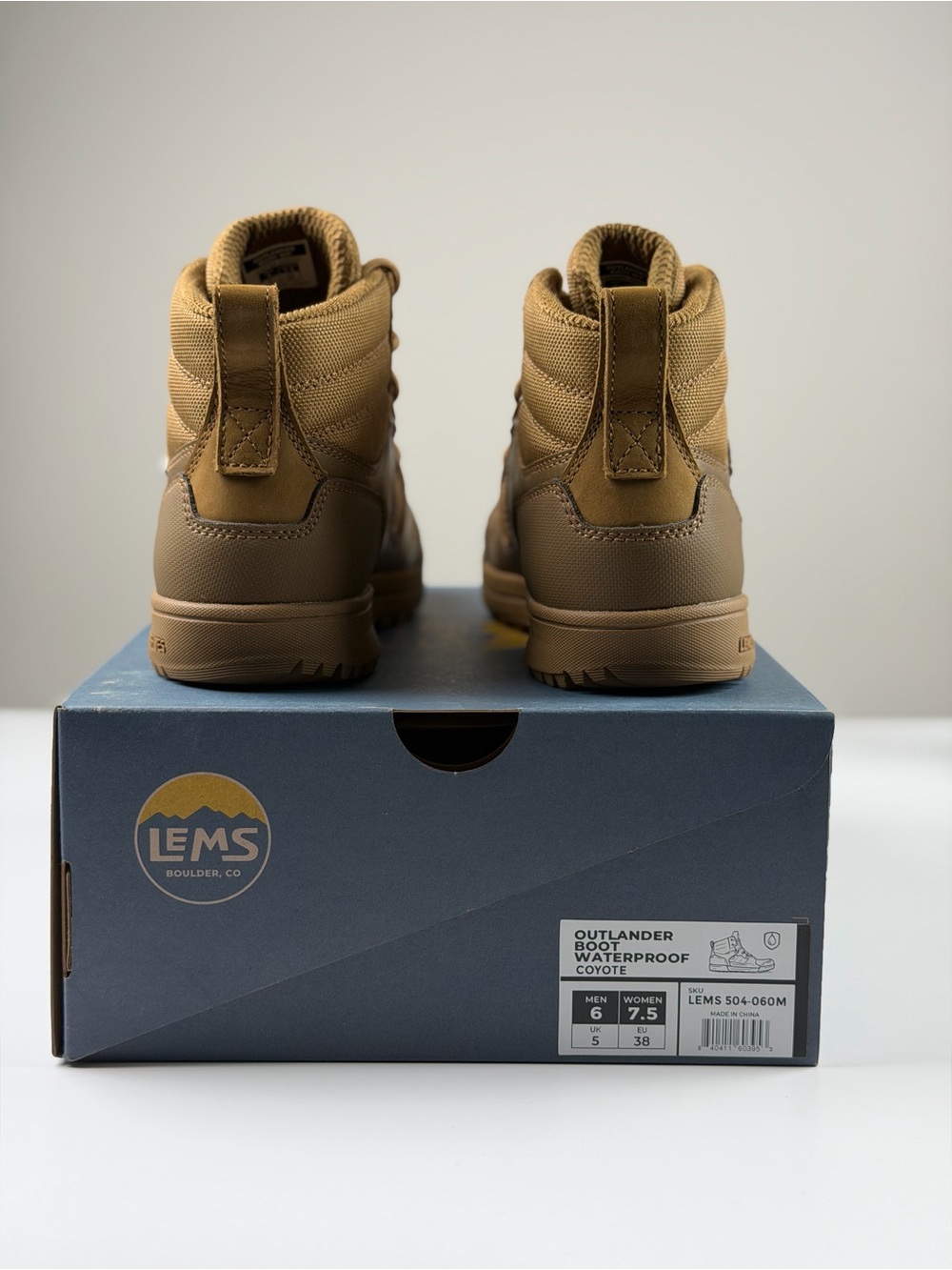 Lems Outlander Boot Waterproof in Coyote, Size 7.5 Women / 6 Men - Picture 9 of 14